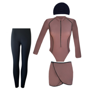 ست 4 تکه مایو زنانه مدل  اسلامی کد F940