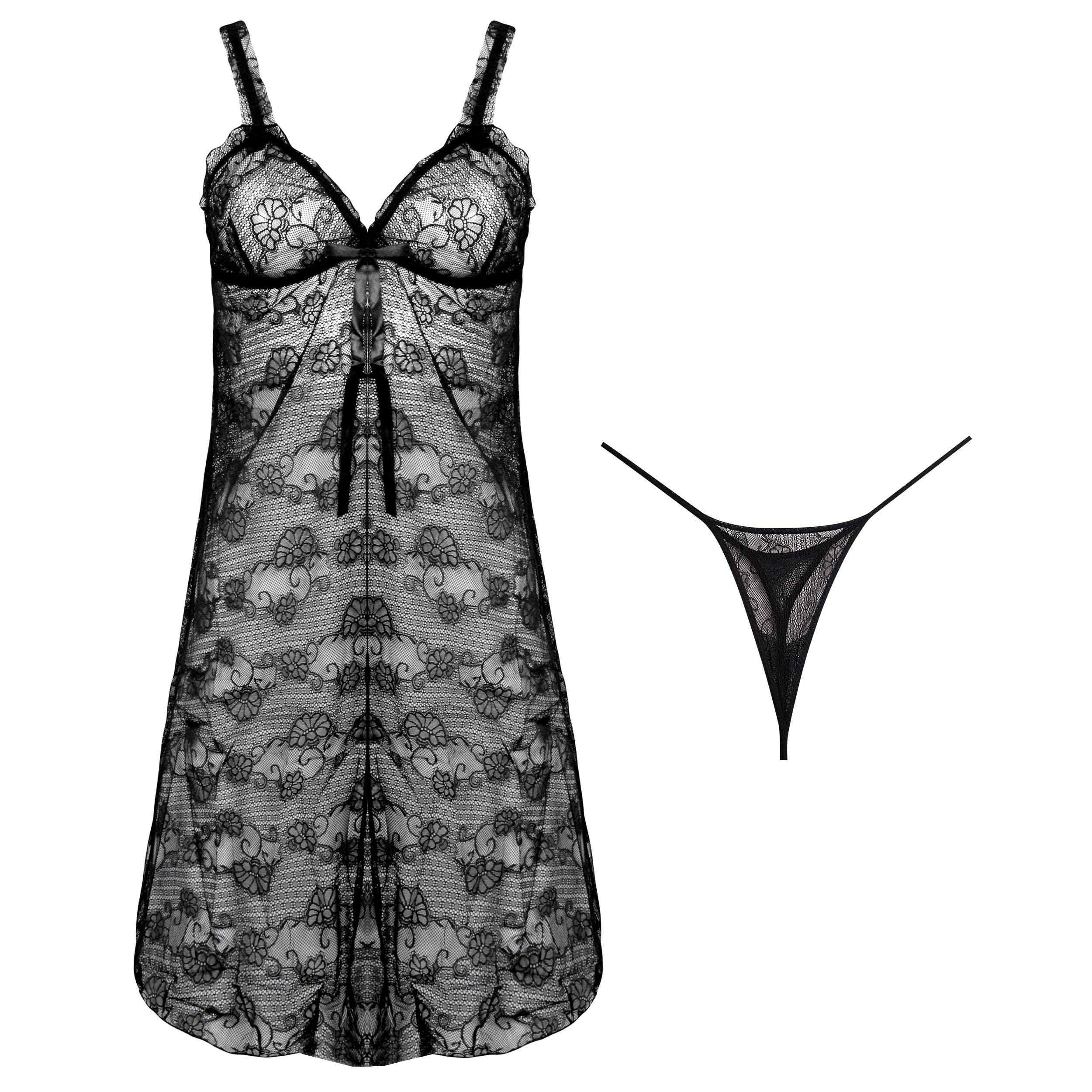 لباس خواب زنانه مدل گیپوری کد 4302-535