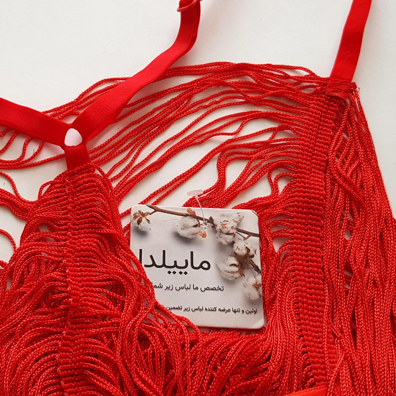 لباس خواب زنانه ماییلدا مدل ریش ریش کد 4438