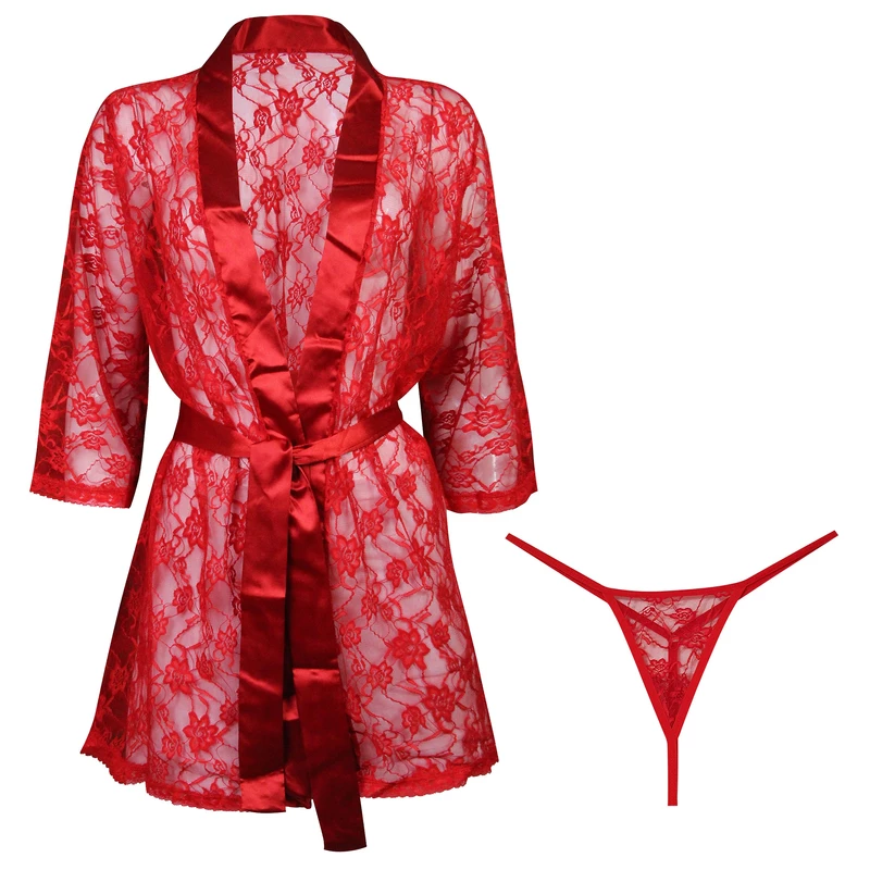 لباس خواب زنانه ماییلدا مدل گیپور کد 3685-806
