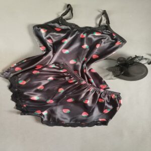 لباس خواب زنانه مدل تمام ساتن 008