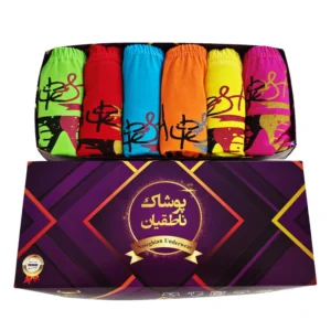 شورت زنانه پوشاک ناطقیان مدل سوپر نخ پنبه کد 14 مجموعه 6 عددی