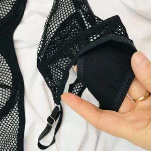 ست شورت و سوتین زنانه شارمین مدل سلندی فنردار هارنس‌دار