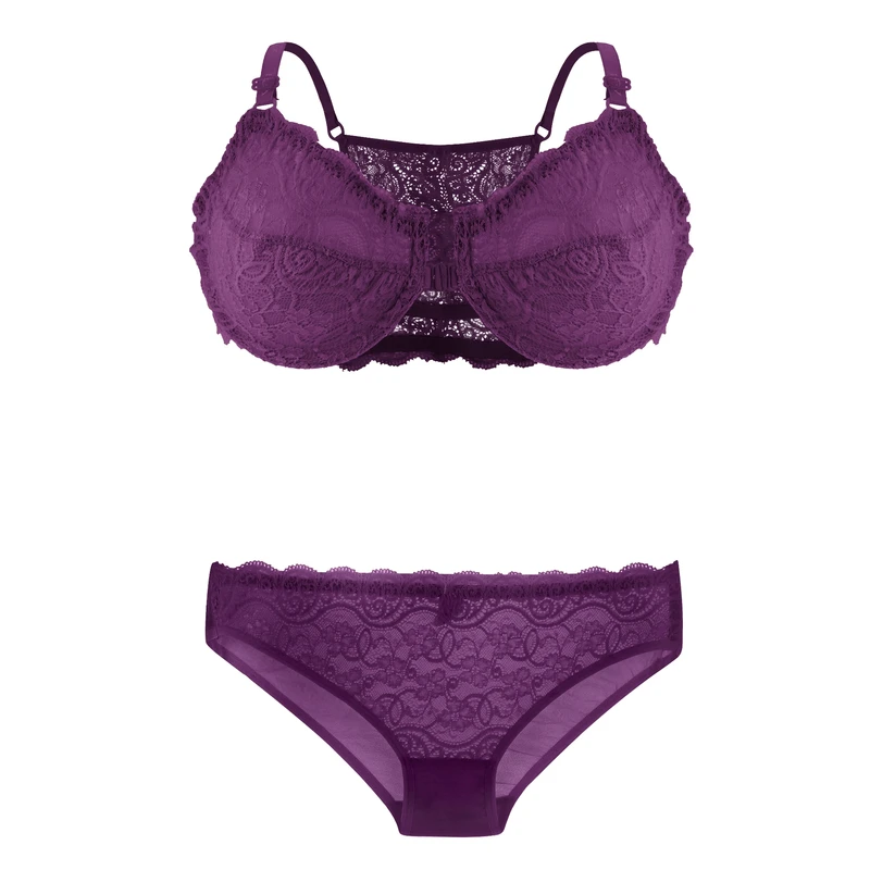 ست شورت و سوتین زنانه تیریتی مدل دانتل جلو بازشو ست شورت و سوتین زنانه تیریتی مدل دانتل جلو بازشو