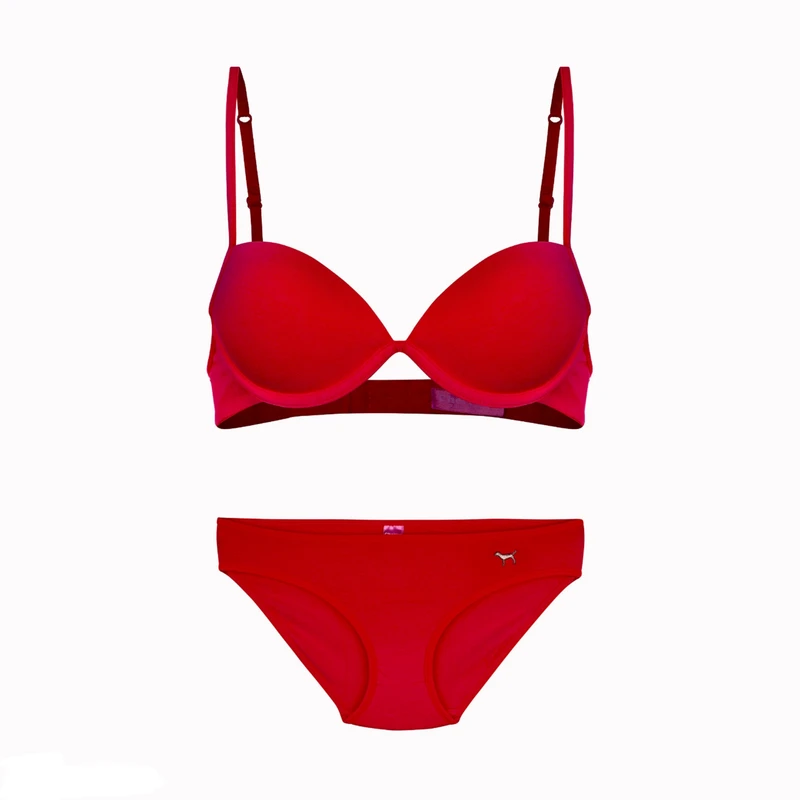 ست شورت و سوتین زنانه چری پینک مدل SKYB ست شورت و سوتین زنانه چری پینک مدل SKYB