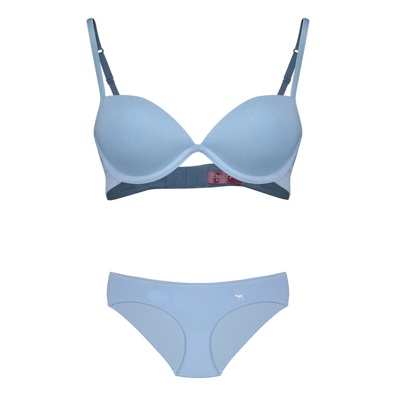 ست شورت و سوتین زنانه چری پینک مدل SKYB ست شورت و سوتین زنانه چری پینک مدل SKYB