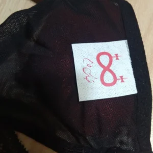 ست شورت و سوتین زنانه شیک فام مدل قلبی 8748 به همراه چشم بند