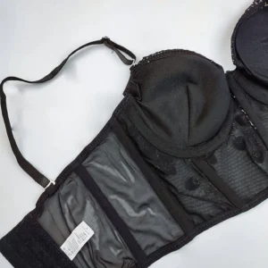 ست شورت و سوتین زنانه مدل لاکچری توری گل برجسته کد 80852st