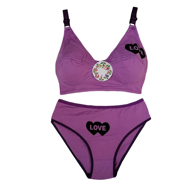 ست شورت و سوتین زنانه مدل لاو کد 01