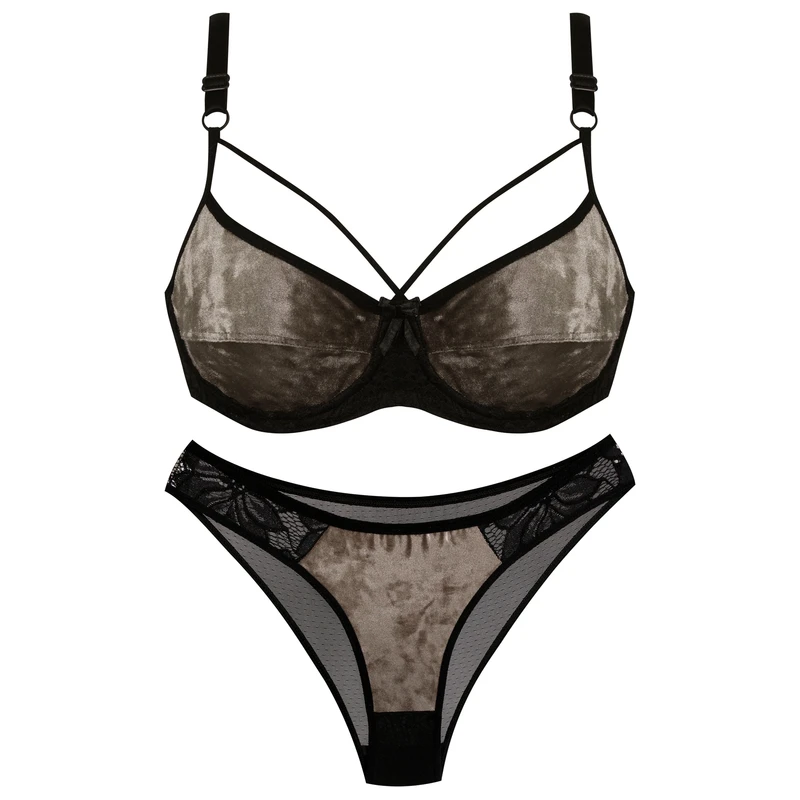 ست شورت و سوتین زنانه کارنا رز مدل مخمل کد 3356 ست شورت و سوتین زنانه کارنا رز مدل مخمل کد 3356