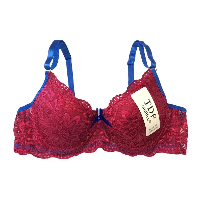 سوتین زنانه تی دی اف مدل اسفنجی دانتل